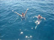 Katarena & classmate swimming after diving